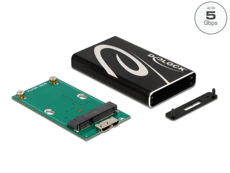 Delock Externes Gehäuse SuperSpeed USB für mSATA Delock Externes Gehäuse SuperSpeed USB für mSATA