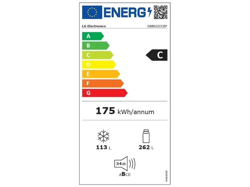 LG Einbau-Kühl-Gefrierkombination GBBSJ2CCEP Schwarz, Rechts LG Einbau-Kühl-Gefrierkombination GBBSJ2CCEP Schwarz, Rechts