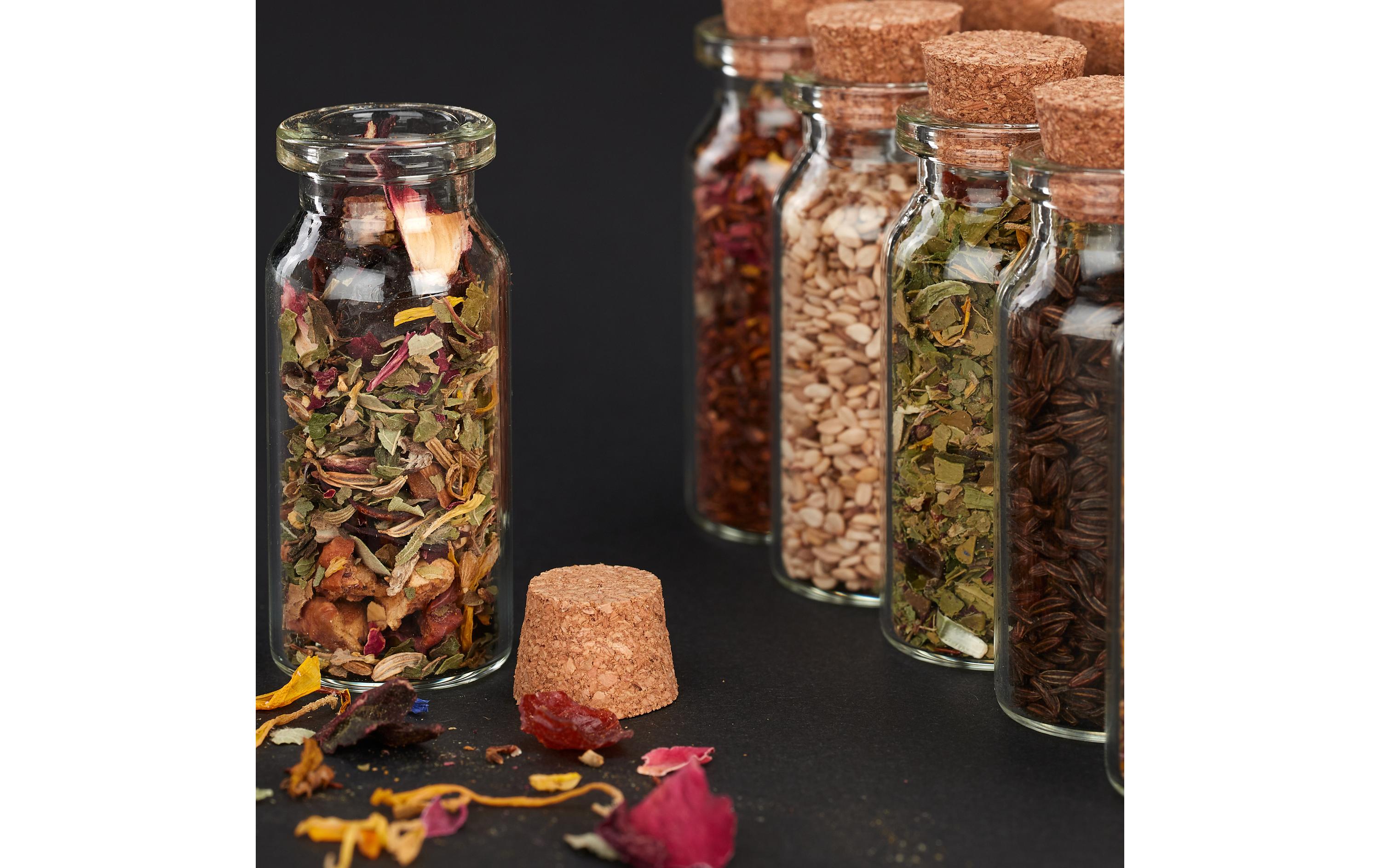 relaxdays Einmachflasche 10 ml, 60 Stück