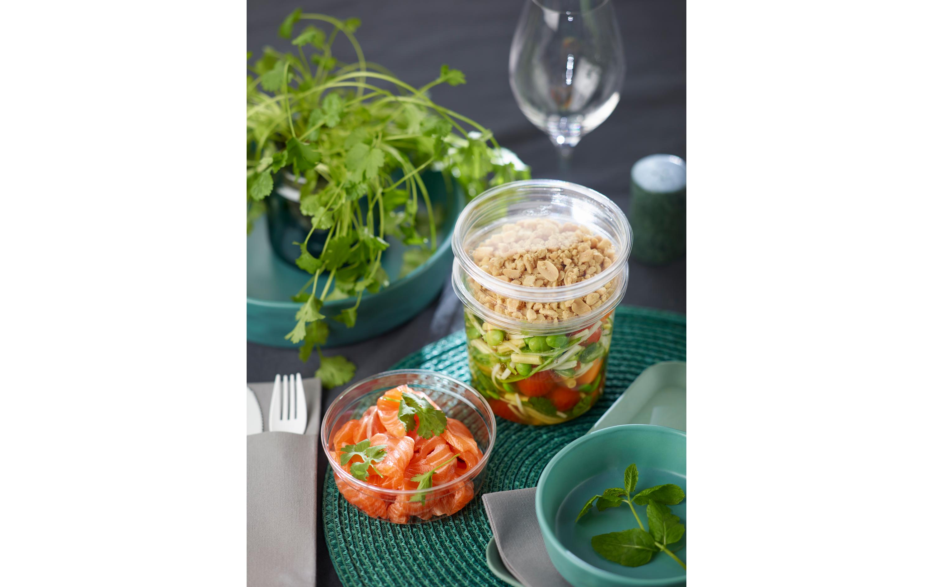 BioPak Salat-Schale Crystal 750 ml, 35 Stück