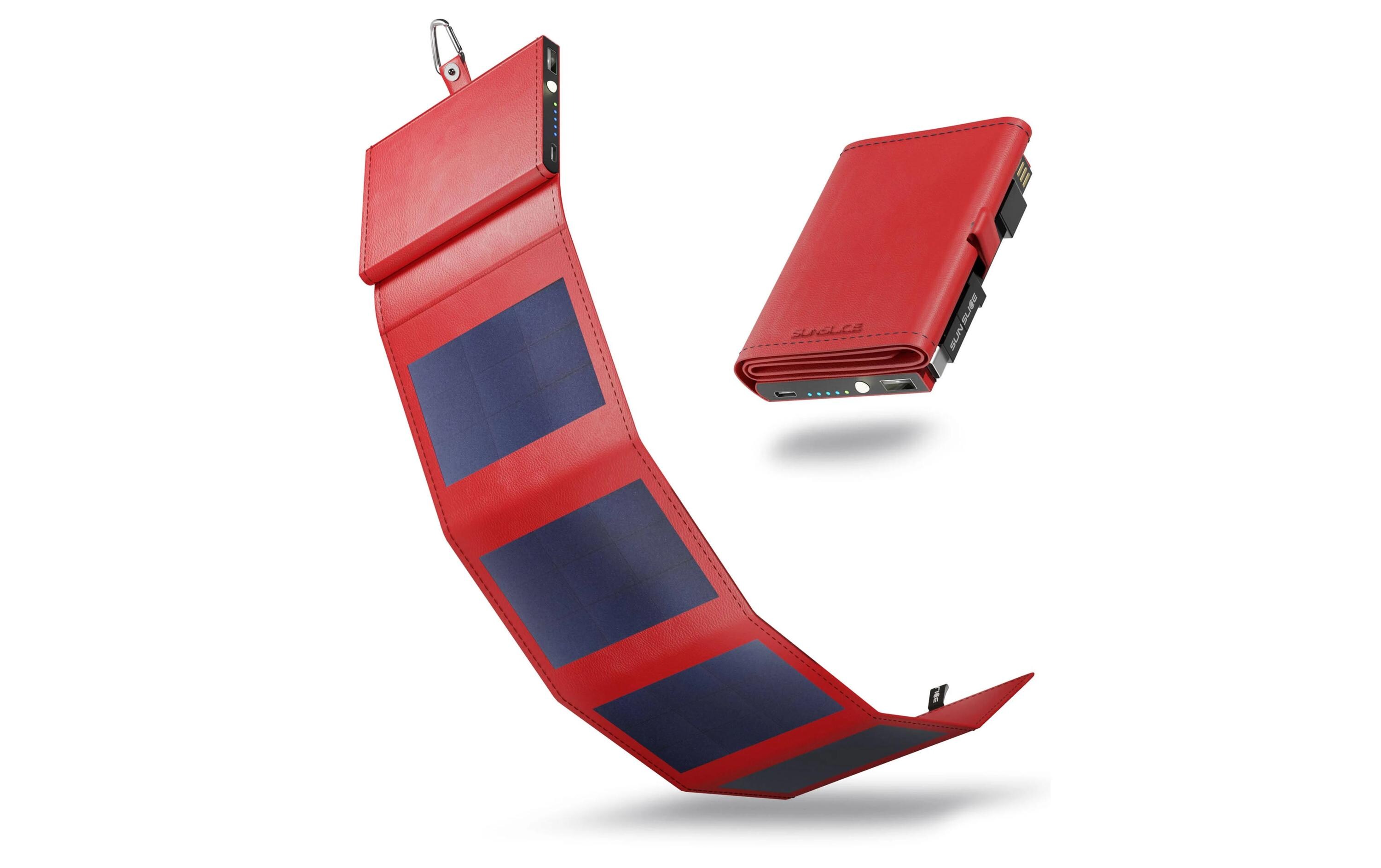 SunSlice Powerbank Photon 4W Sol – Rot, 4000 mAh SunSlice Powerbank Photon 4W Sol – Rot, 4000 mAh