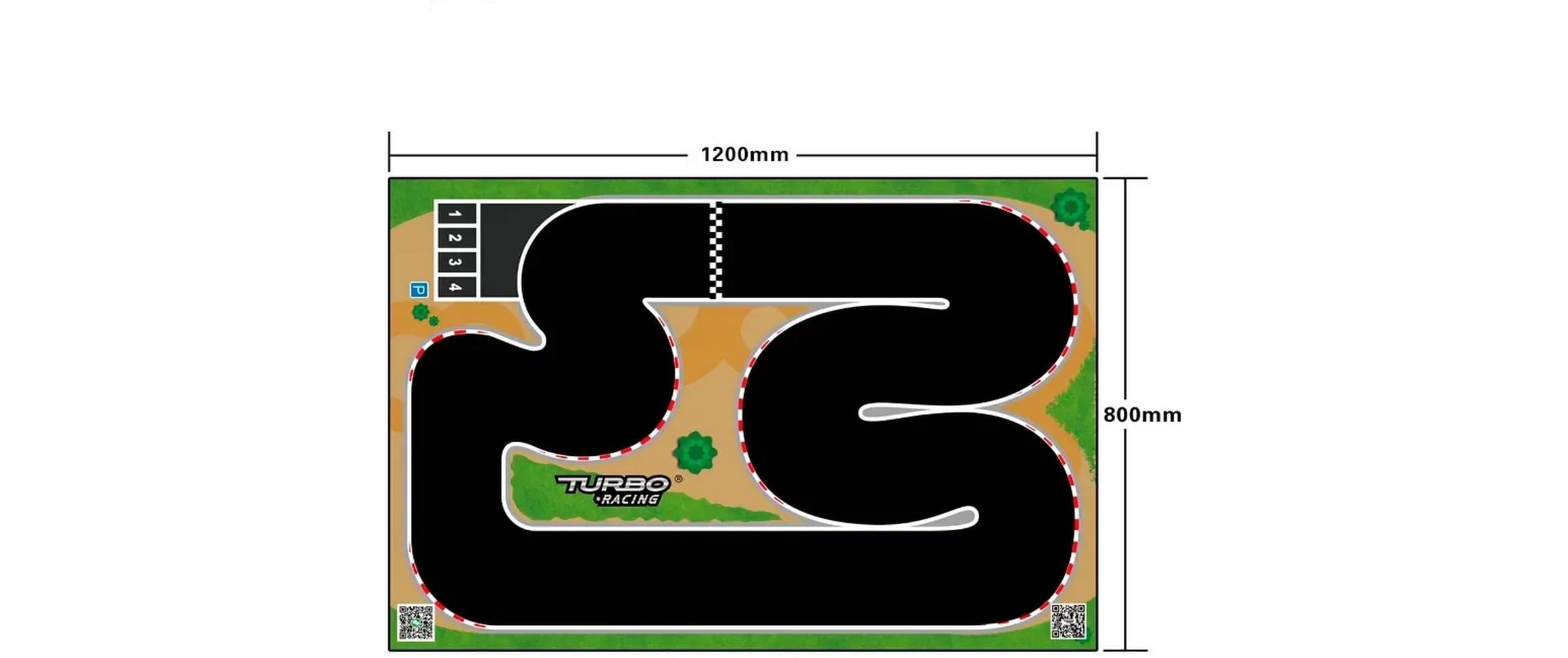 Turbo Racing Track XL Micro Rally 80 x 120 cm