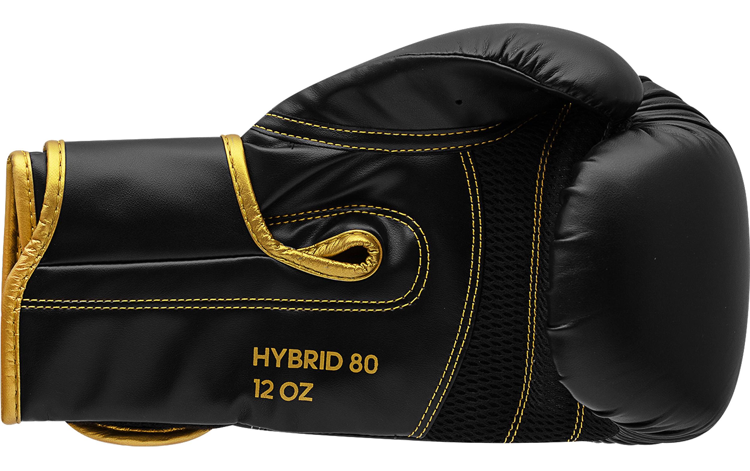 adidas Boxhandschuhe Hybrid 80 Gold/Schwarz, 12 oz