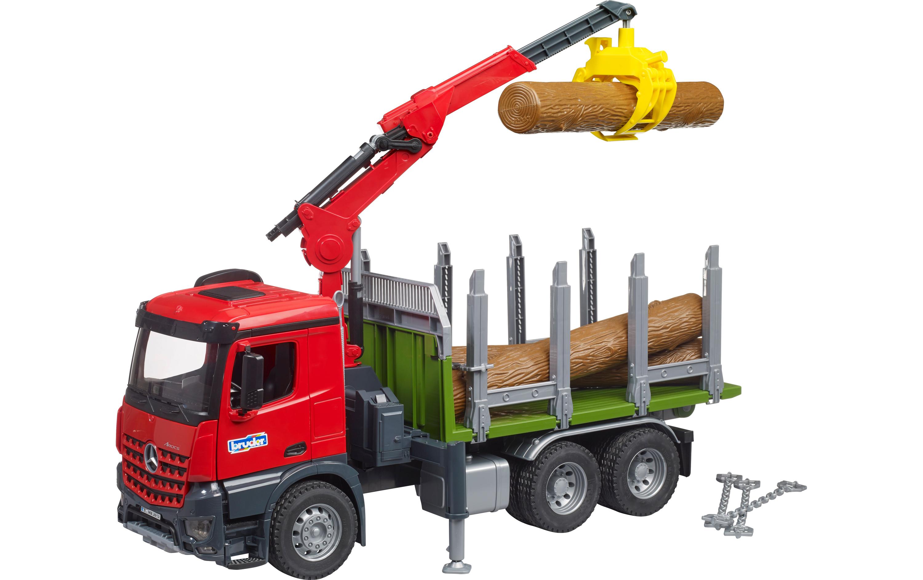 Bruder Spielwaren Arocs Holztransport-LKW