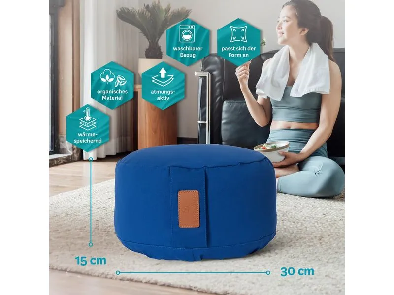 DoYourYoga Yoga-Kissen Vishnu Dunkelblau DoYourYoga Yoga-Kissen Vishnu Dunkelblau