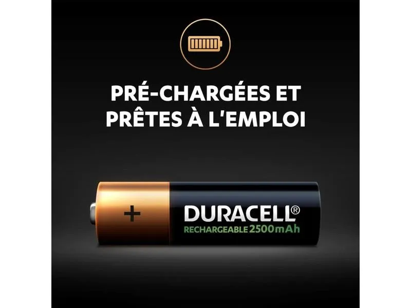 Duracell Akku Rechargeable AA 2400 mAh 4 Stück