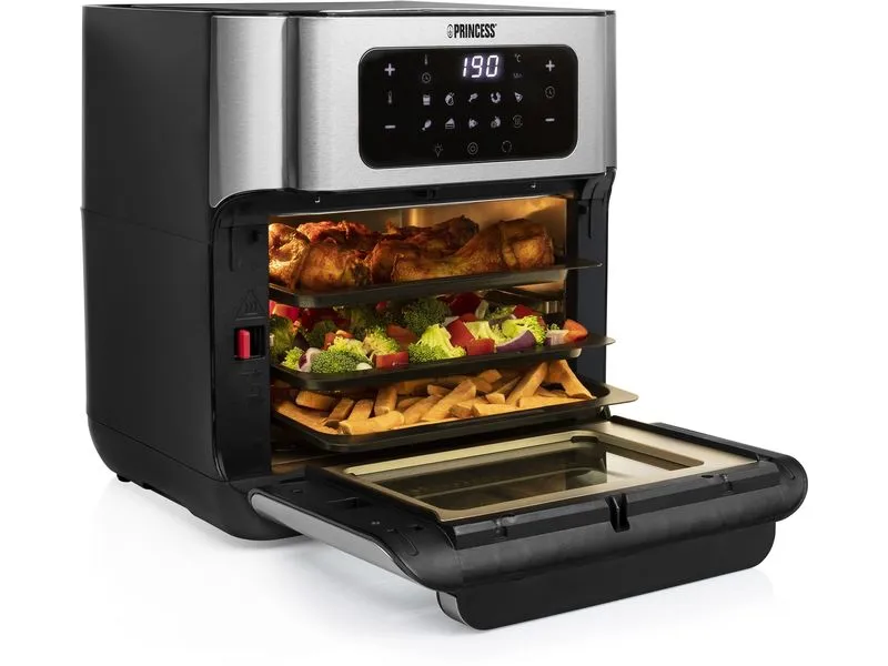 Princess Heissluftofen mit Frittierfunktion 10 l, Schwarz Princess Heissluftofen mit Frittierfunktion 10 l, Schwarz