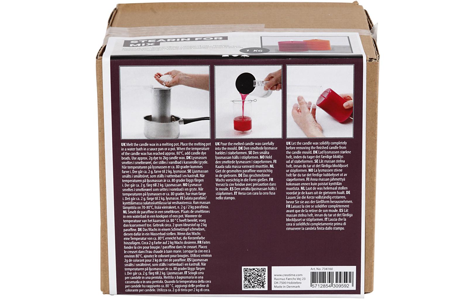 Creativ Company Kerzenstearin 1 kg Weiss