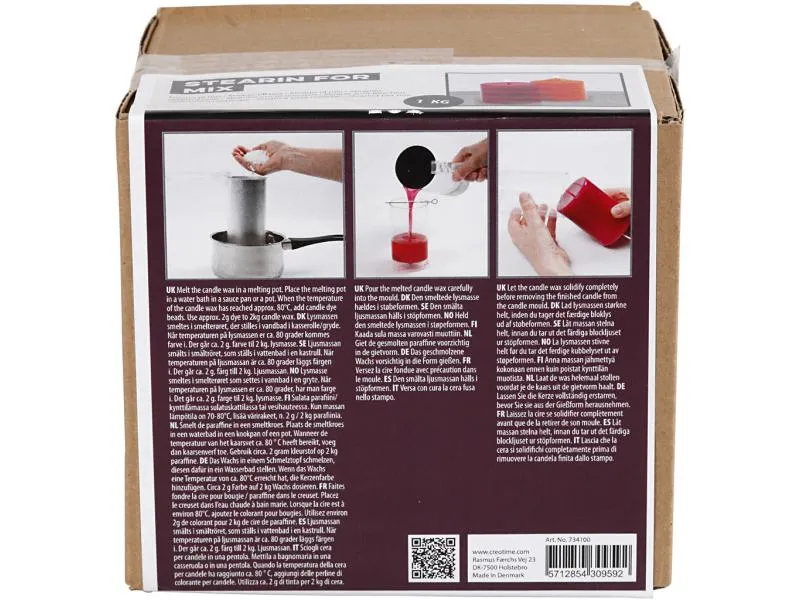 Creativ Company Kerzenstearin 1 kg Weiss Creativ Company Kerzenstearin 1 kg Weiss