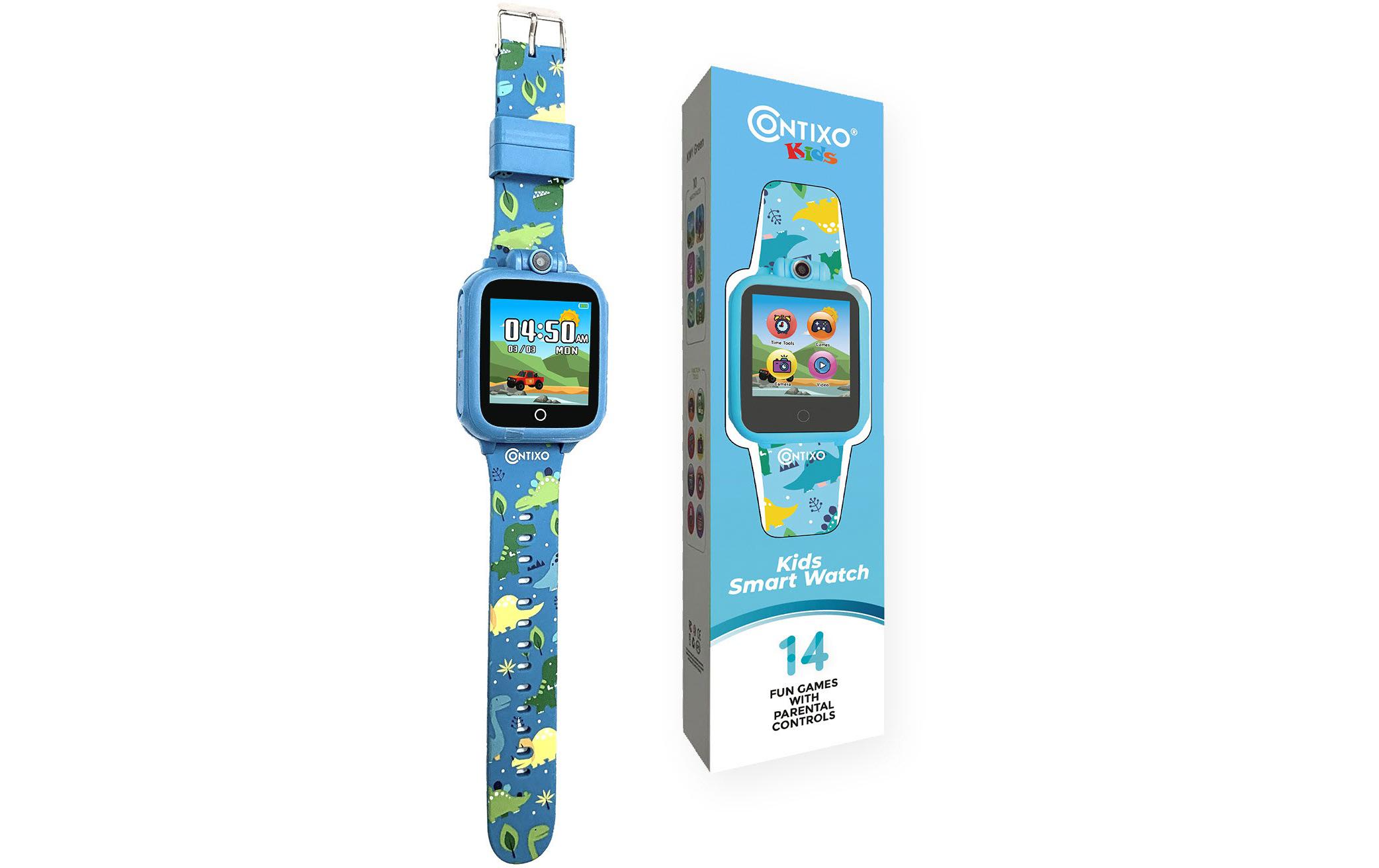 Contixo Smart Watch mit edukativen Spielen Blau (D/E/F/I)