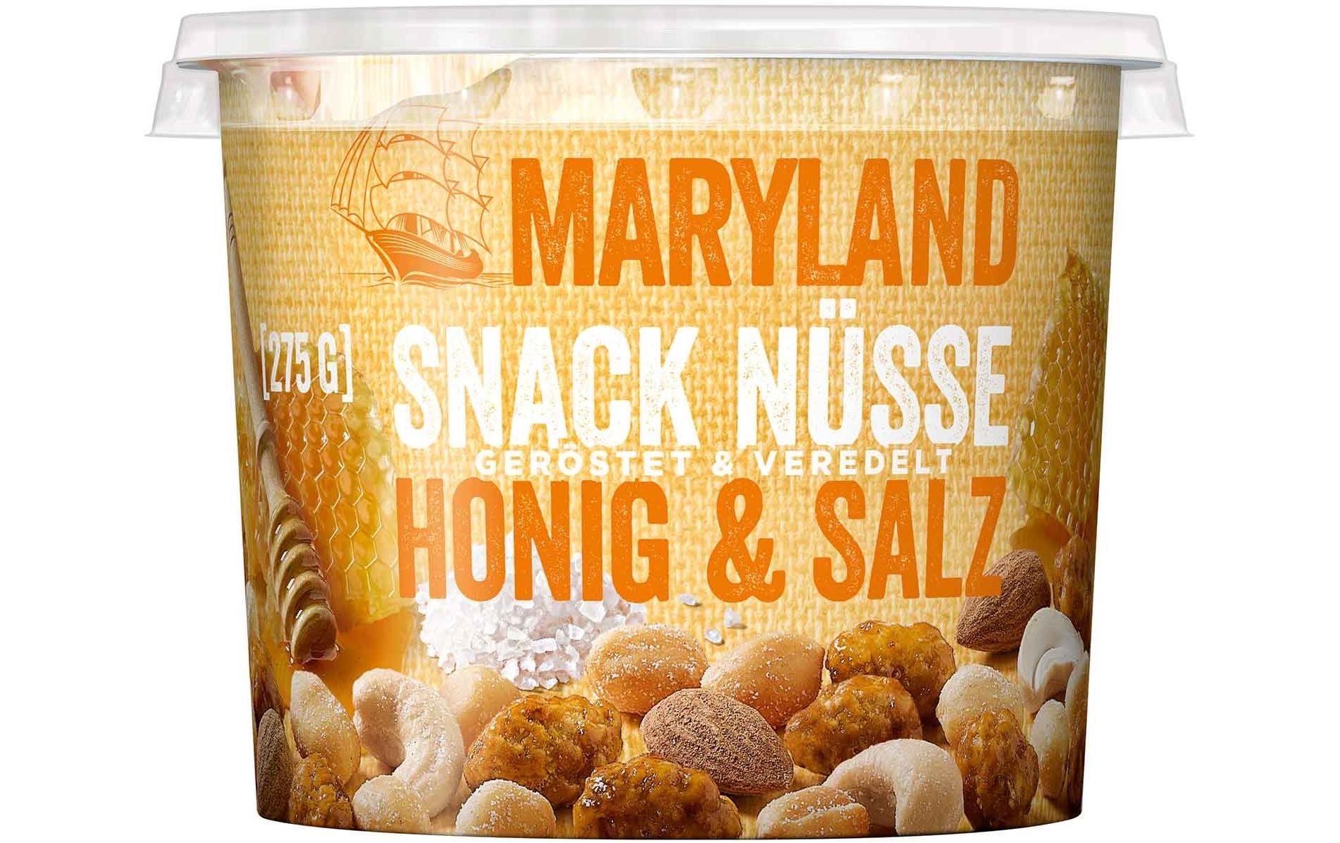 Maryland Snack Nüsse Honig und Salz 275 g