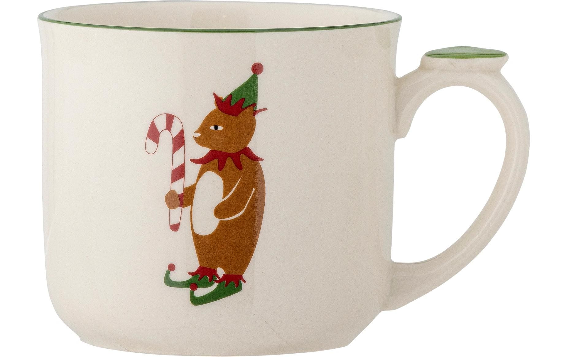 Bloomingville Tasse Valentin 300 ml, Grün/Weiss