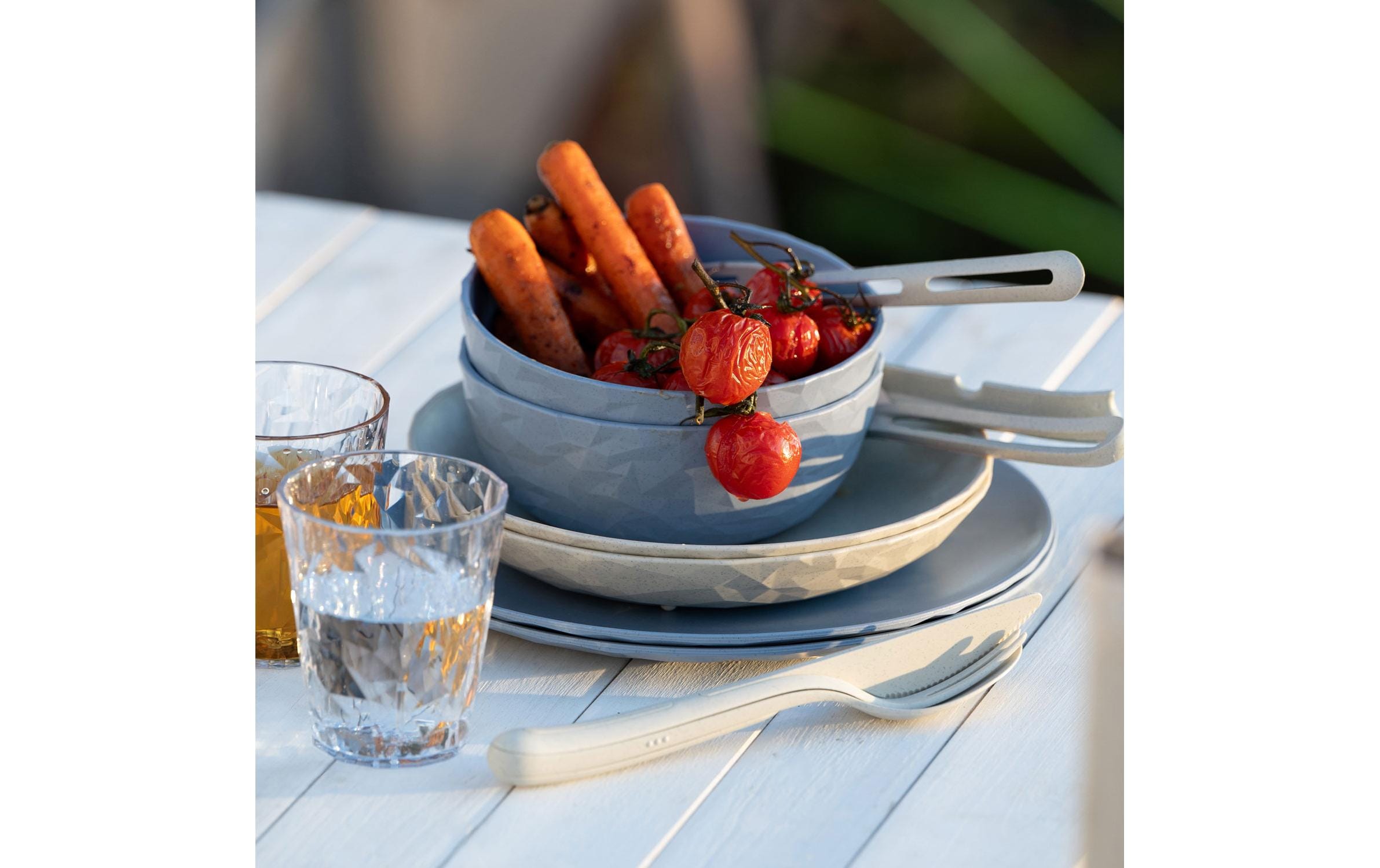 Koziol Schüssel Club 16.2 cm, 1 Stück, Flower Blue