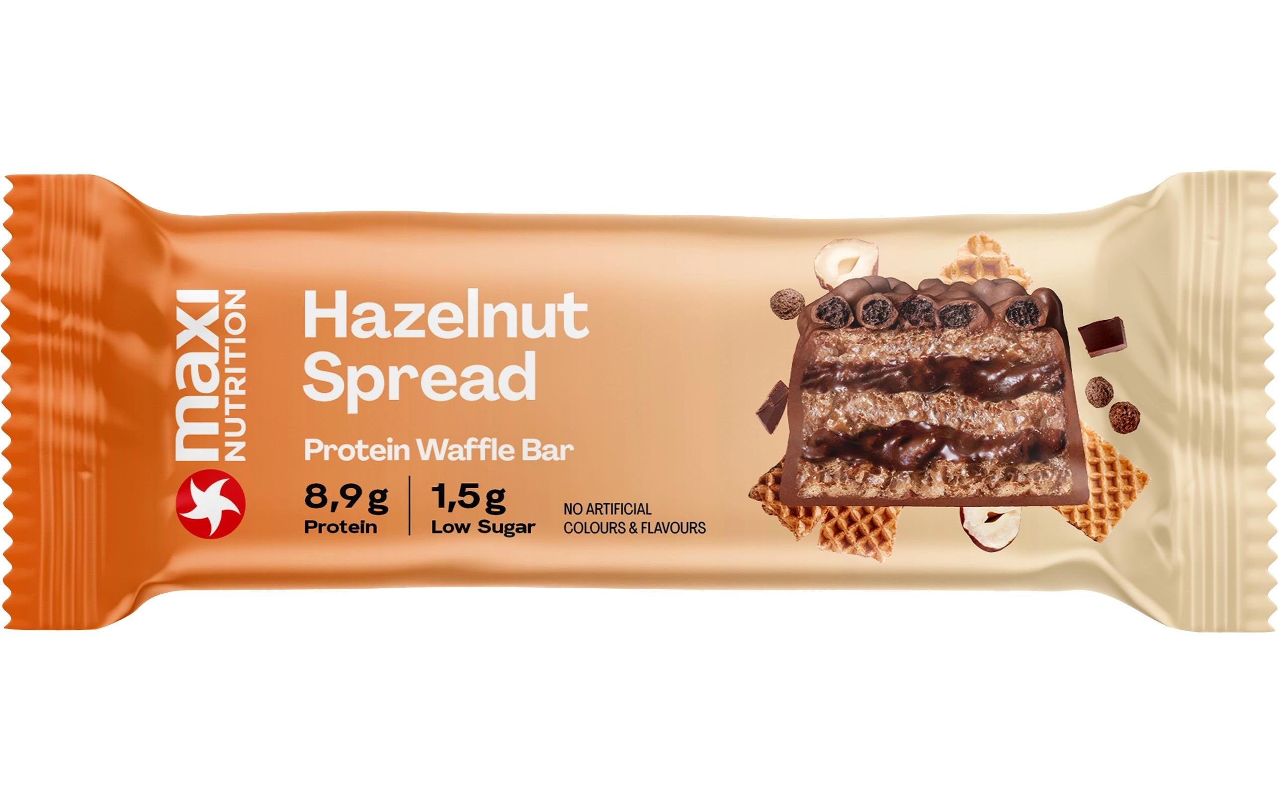 Maxi Nutrition Riegel Waffel Hazelnut Spread, Box: 12x 39g