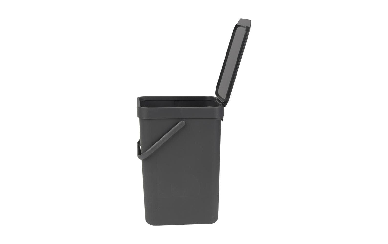 Brabantia Recyclingbehälter Sort & Go 12 l, Dunkelgrau