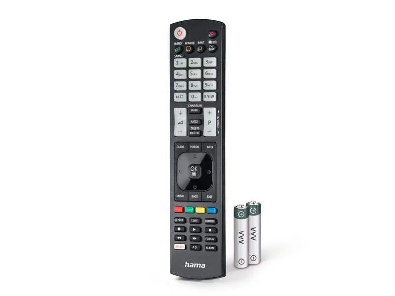 Hama Technics AG Universal-Fernbedienung für LG TVs, IR, lernfähig