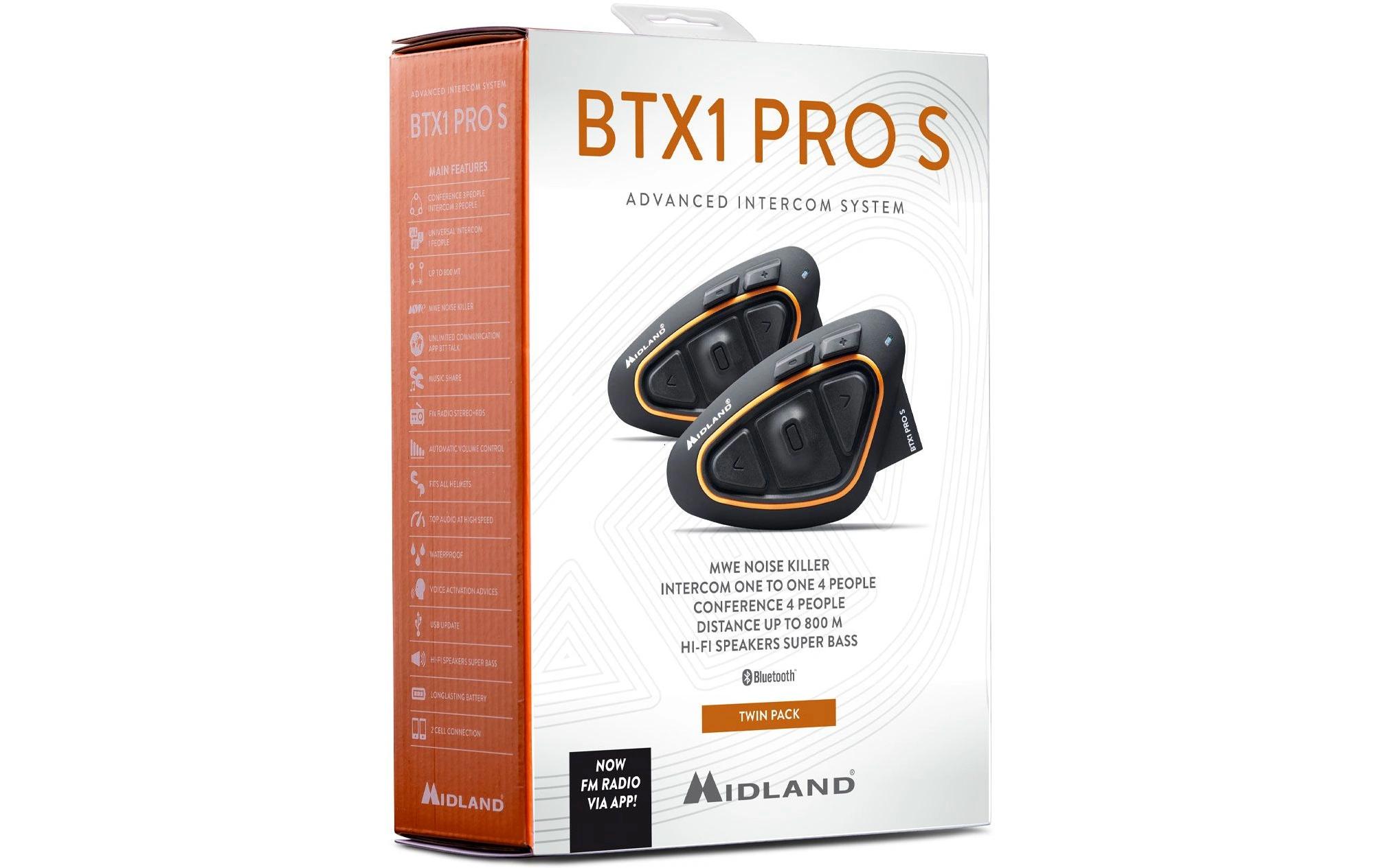 Midland BT-Headset BTX1 Pro S Doppelt