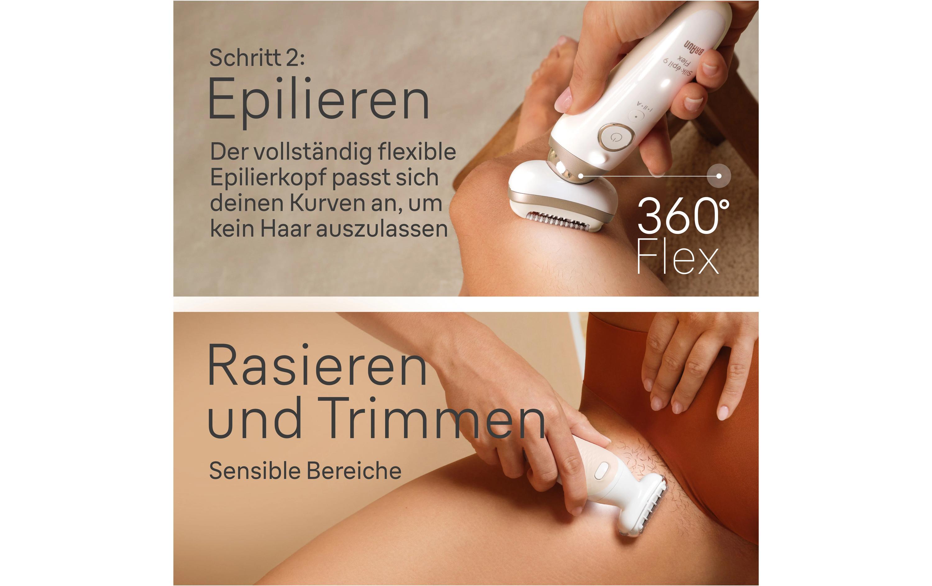Braun Epilierer Silk·épil 9 SkinSpa Flex 9-481 3D