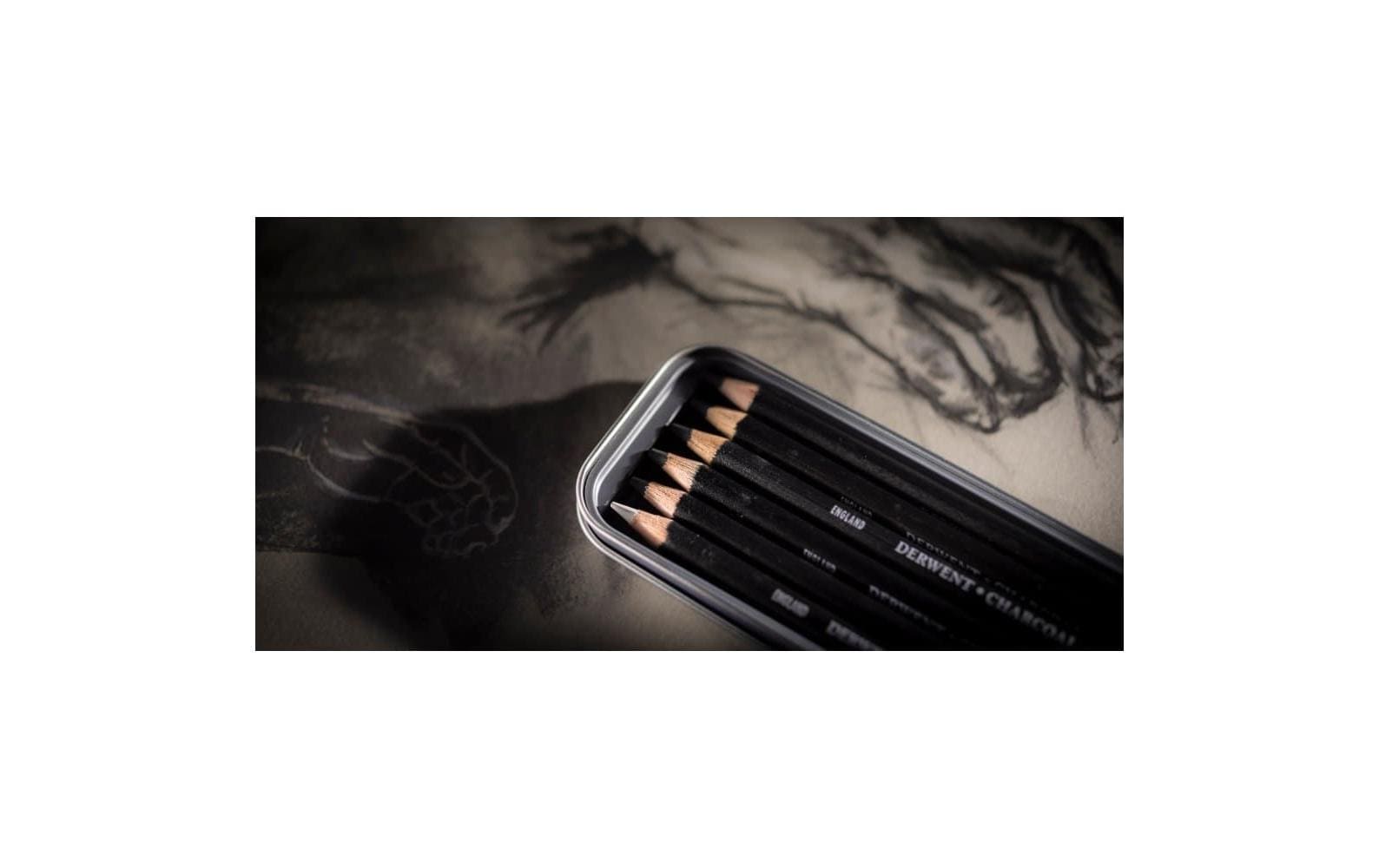 Derwent Kohlestifte, 6-teilig