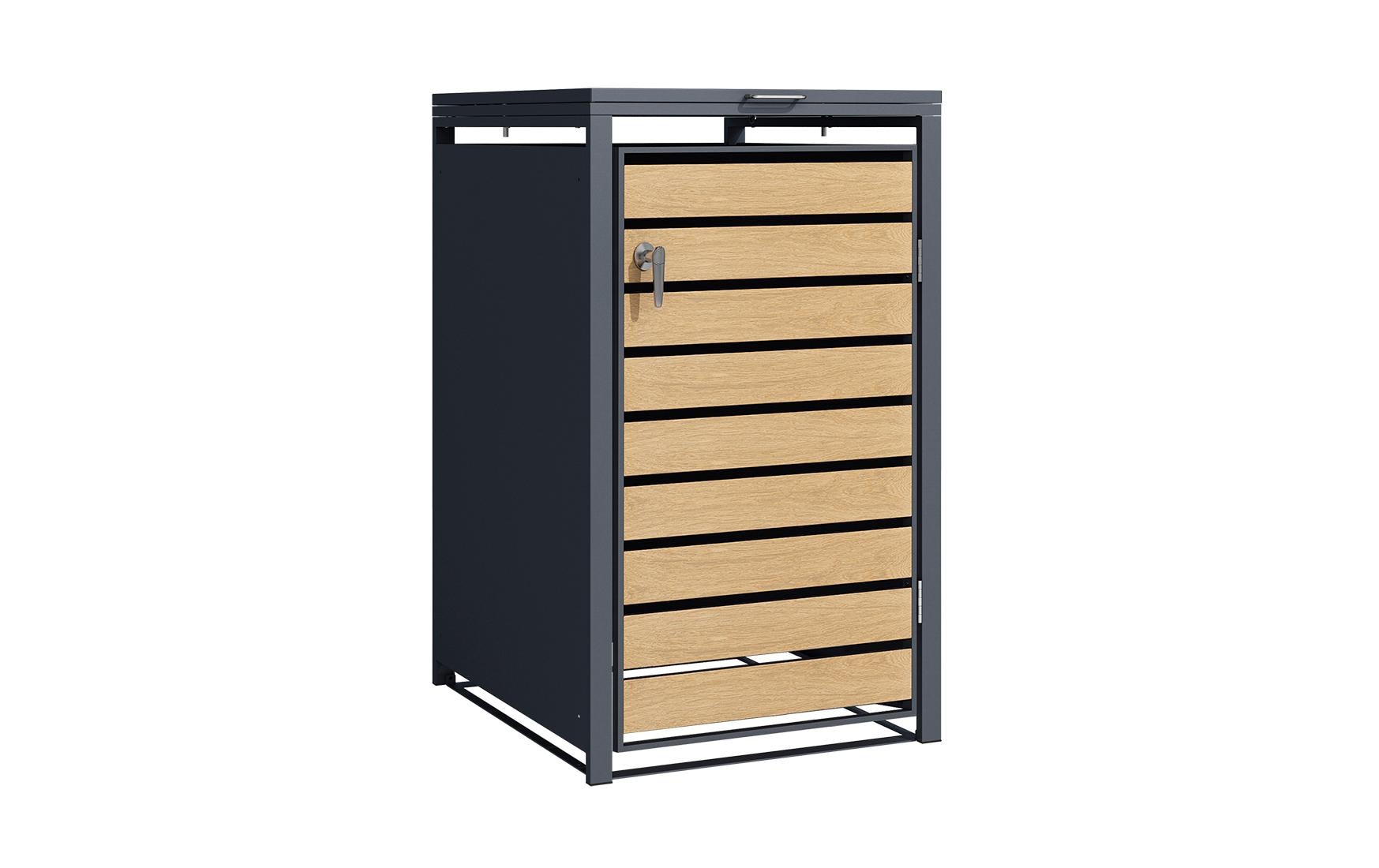 Contini Mülltonnenbox 1-Türig Anthrazit Contini Mülltonnenbox 1-Türig Anthrazit