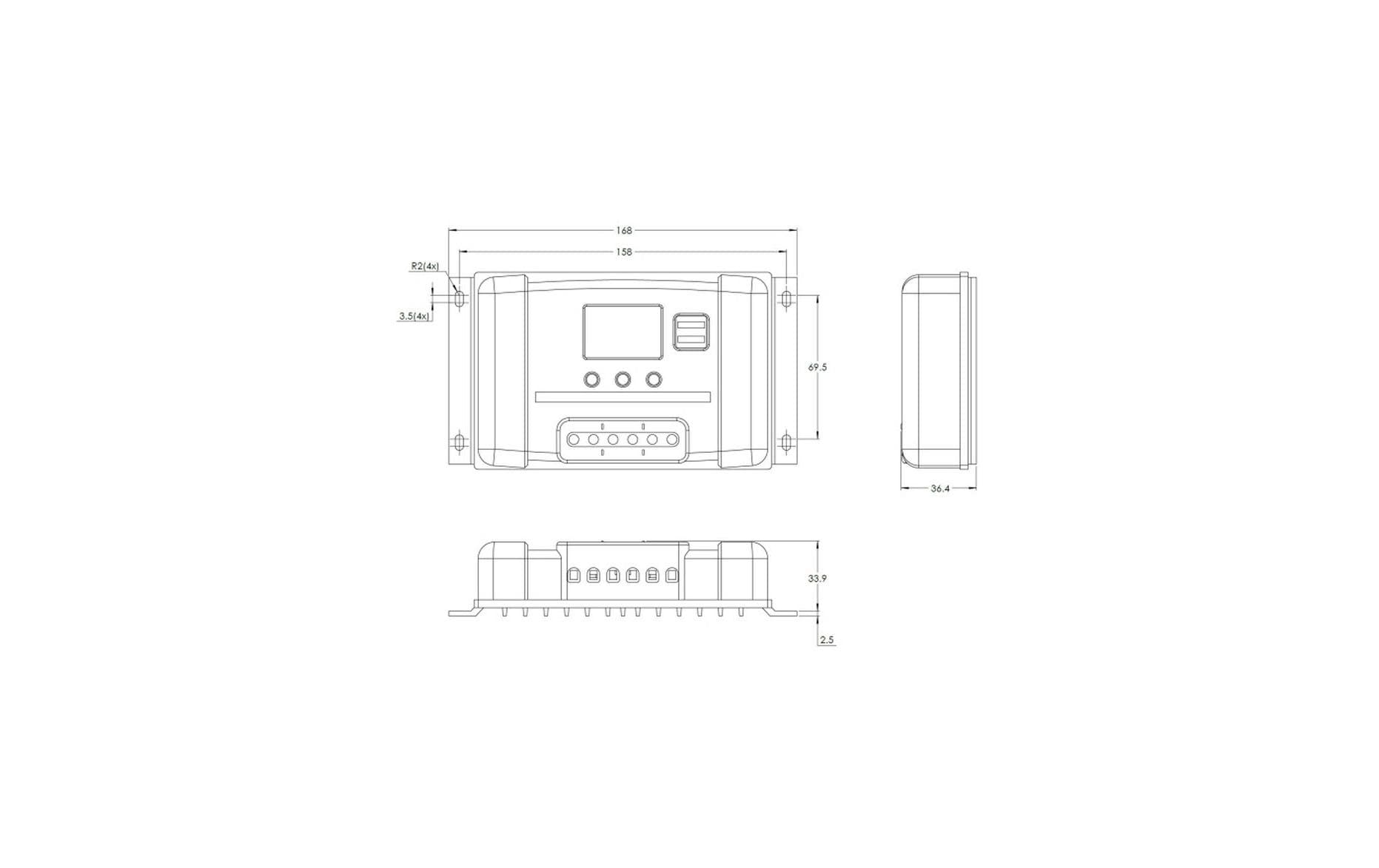 Victron Solarladeregler BlueSolar PWM 12/24 V 20A