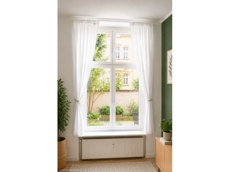 Urbanara URBANARA Vorhang 2er-Set Musselin Trofa 135 cm x 320 cm Urbanara URBANARA Vorhang 2er-Set Musselin Trofa 135 cm x 320 cm