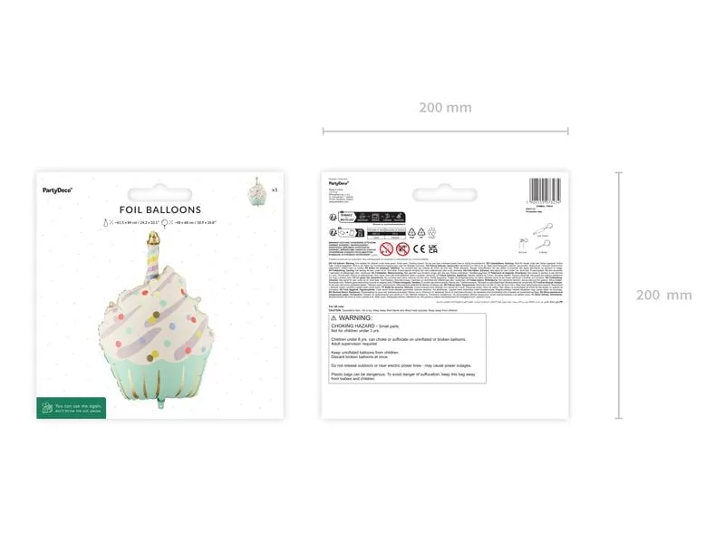 Partydeco Cupcake Mehrfarbig Partydeco Cupcake Mehrfarbig