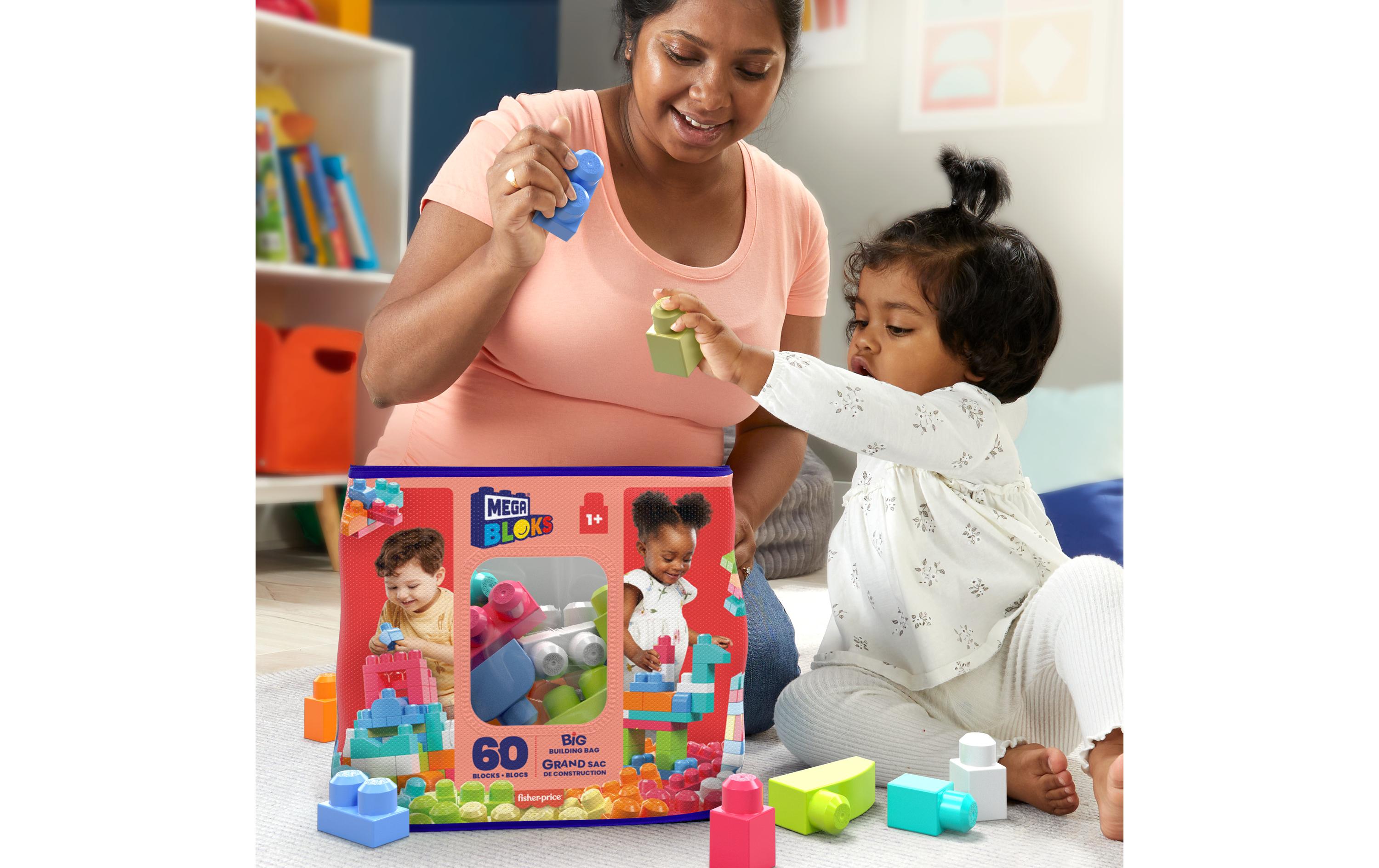 Mega Construx MEGA BLOKS Bausteinebeutel pink (60 Teile)