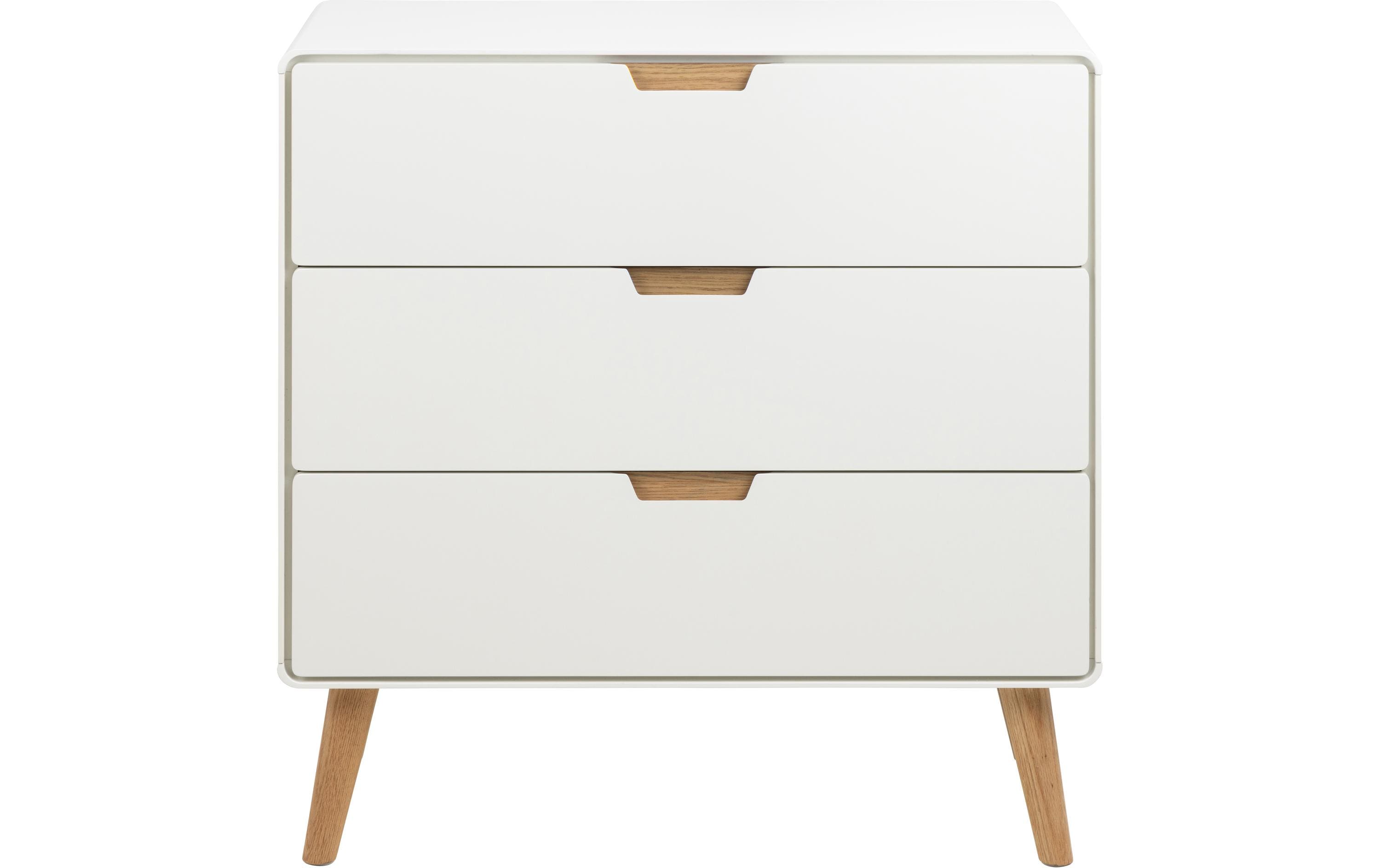 AC Design Kommode Lowell 80 x 80 cm, Weiss