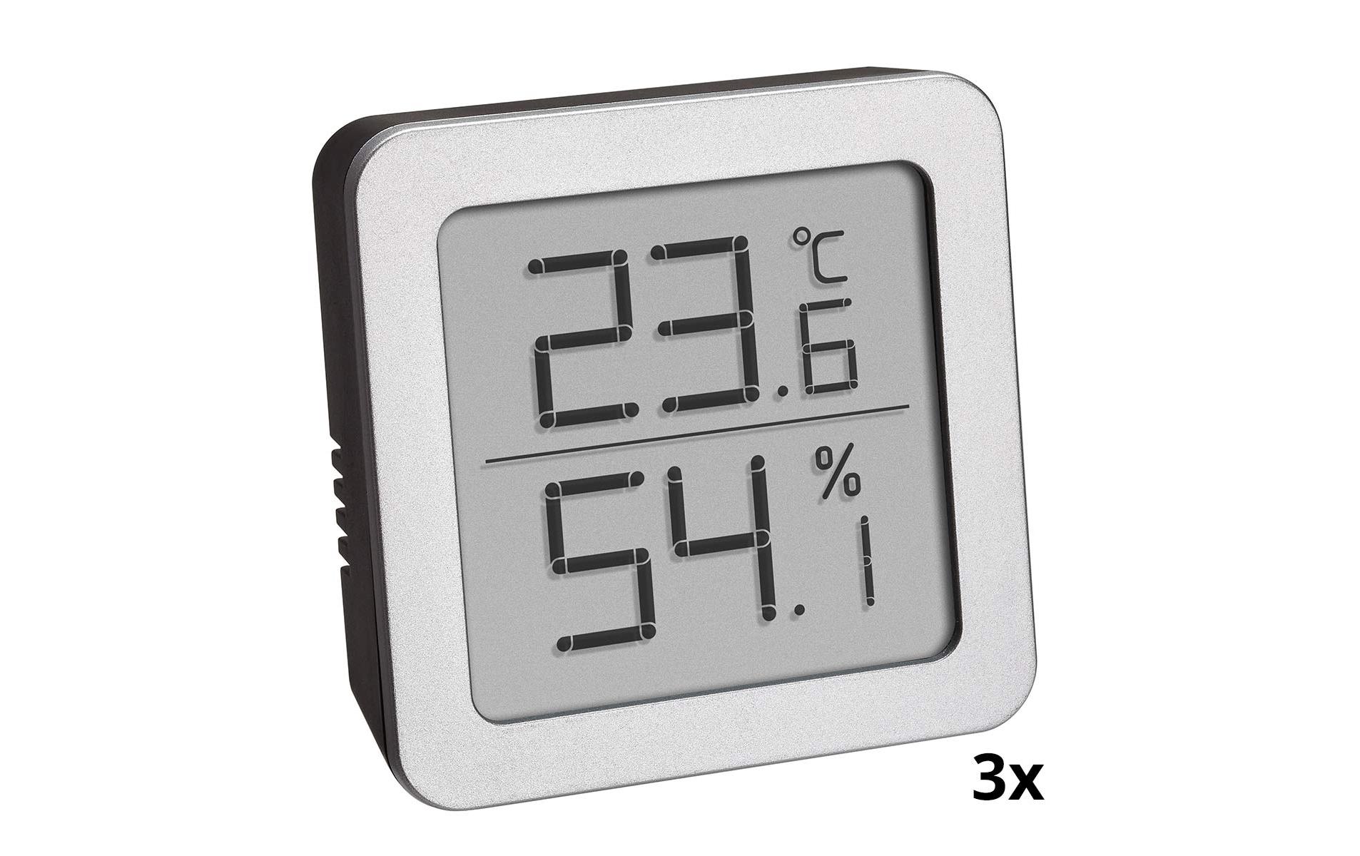 TFA Dostmann Thermo-/Hygrometer Digital 3er-Set