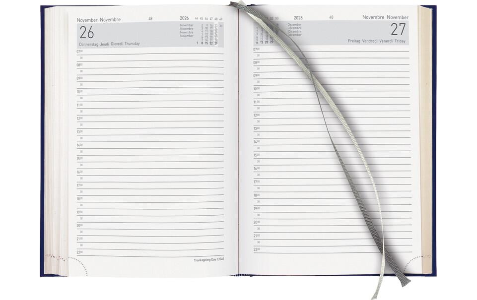 Biella Geschäftsagenda Executive Dunkelblau, 14.5 x 20.5 cm