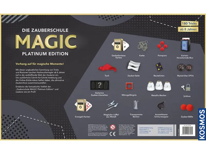 Kosmos Zauberkasten Die Zauberschule Magic: Platinum Edition Kosmos Zauberkasten Die Zauberschule Magic: Platinum Edition