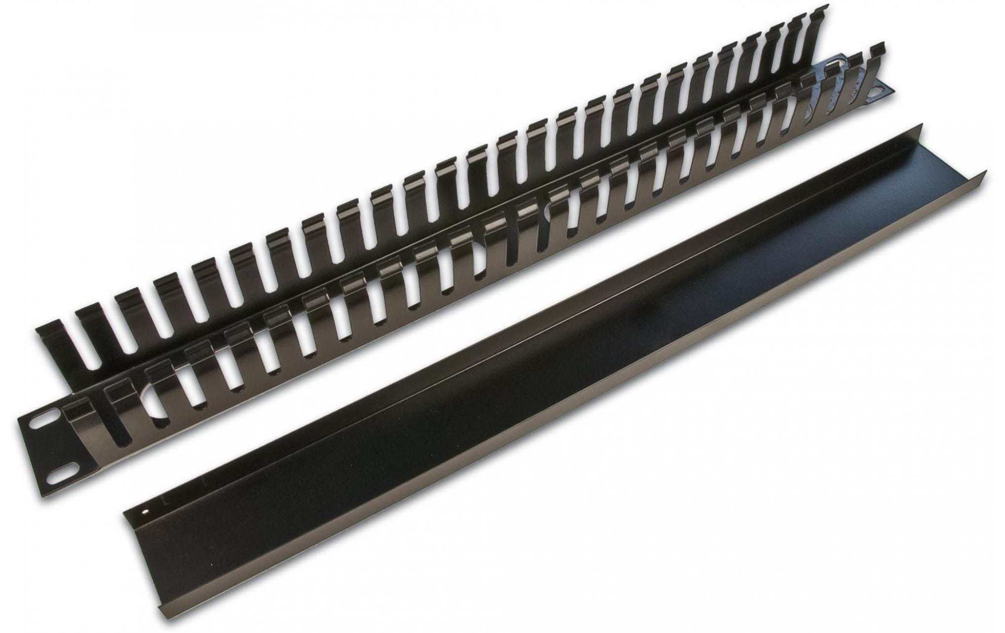 Wirewin Kabelführungspanel KRP 1U BL , Schwarz Wirewin Kabelführungspanel KRP 1U BL , Schwarz