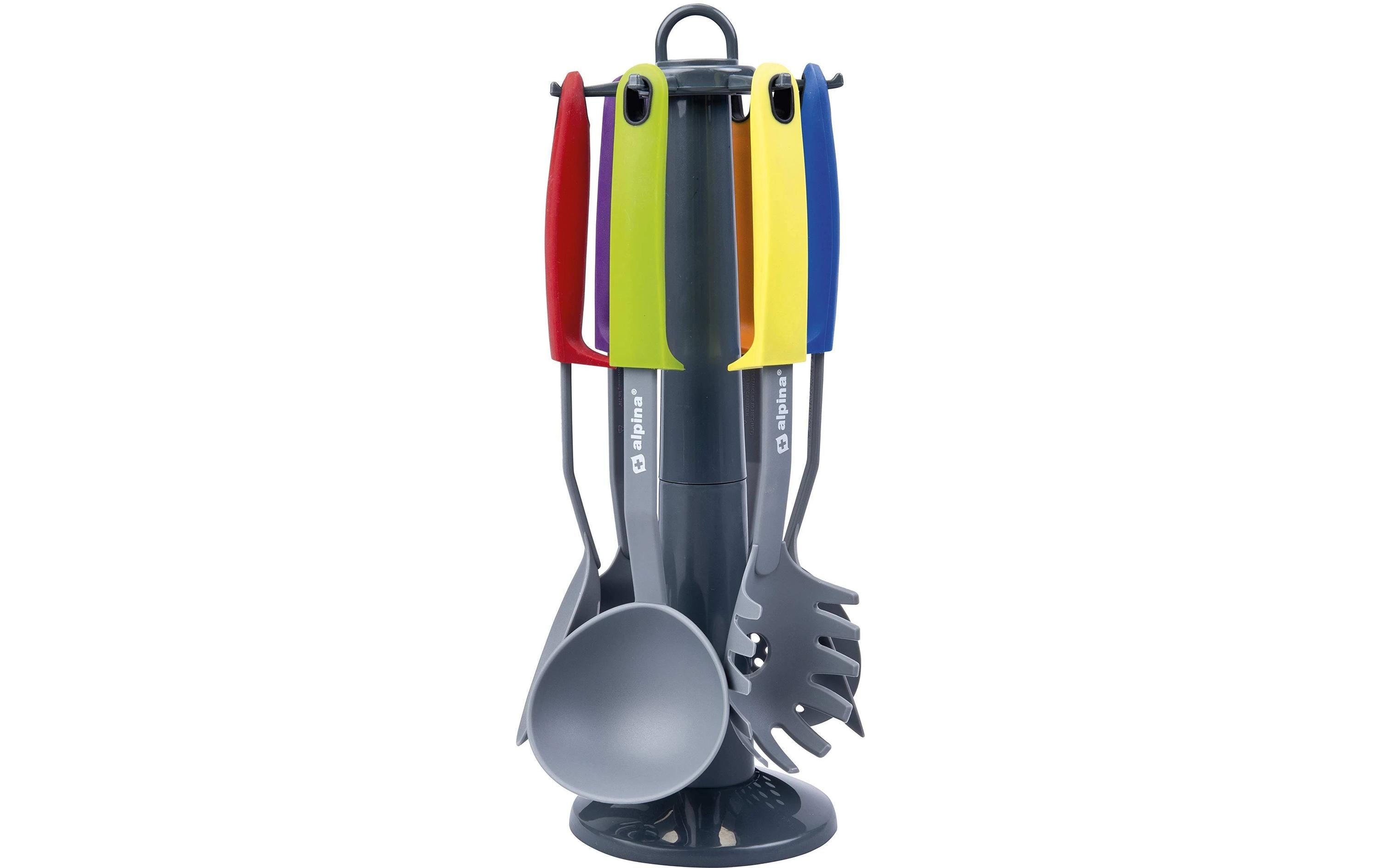 alpina Küchenutensilien mit Ständer Mehrfarbig