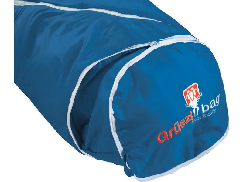 Grüezi Bag Kinderschlafsack Biopod Wolle Kids World Traveller Blue