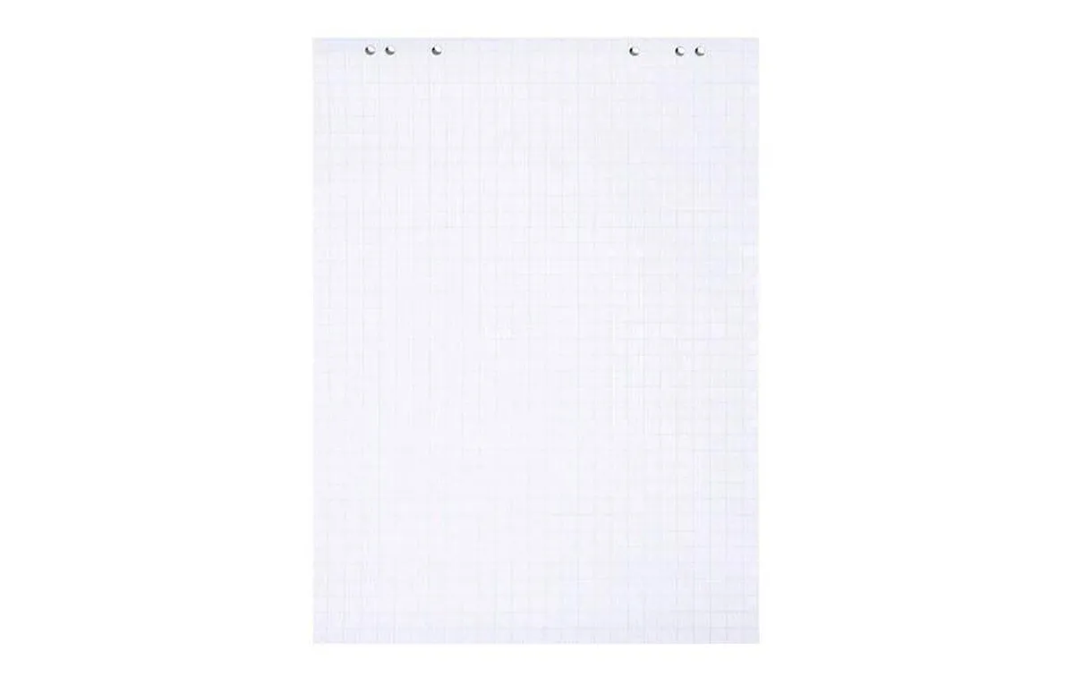 Legamaster Flipchart Papier 65 x 98 cm 20 Blatt Kariert, 5 Stück