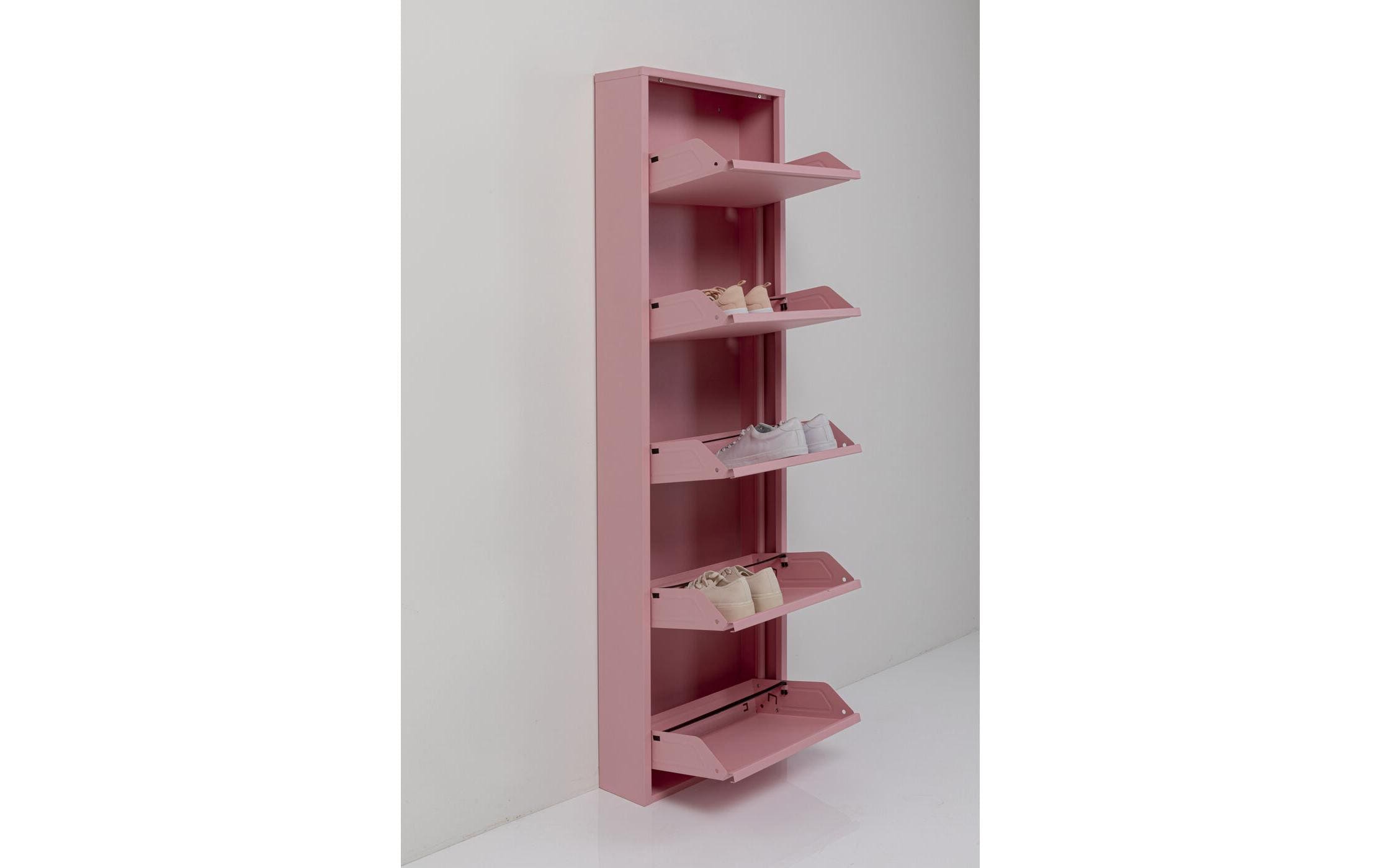 Kare Schuhschrank Caruso 5-er, 50 x 170 cm, Rosa