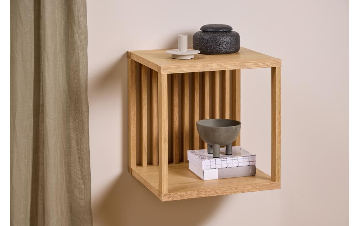 AC Design Wandregal Wellington Hellbraun, 34 x 31 x 35.5 cm