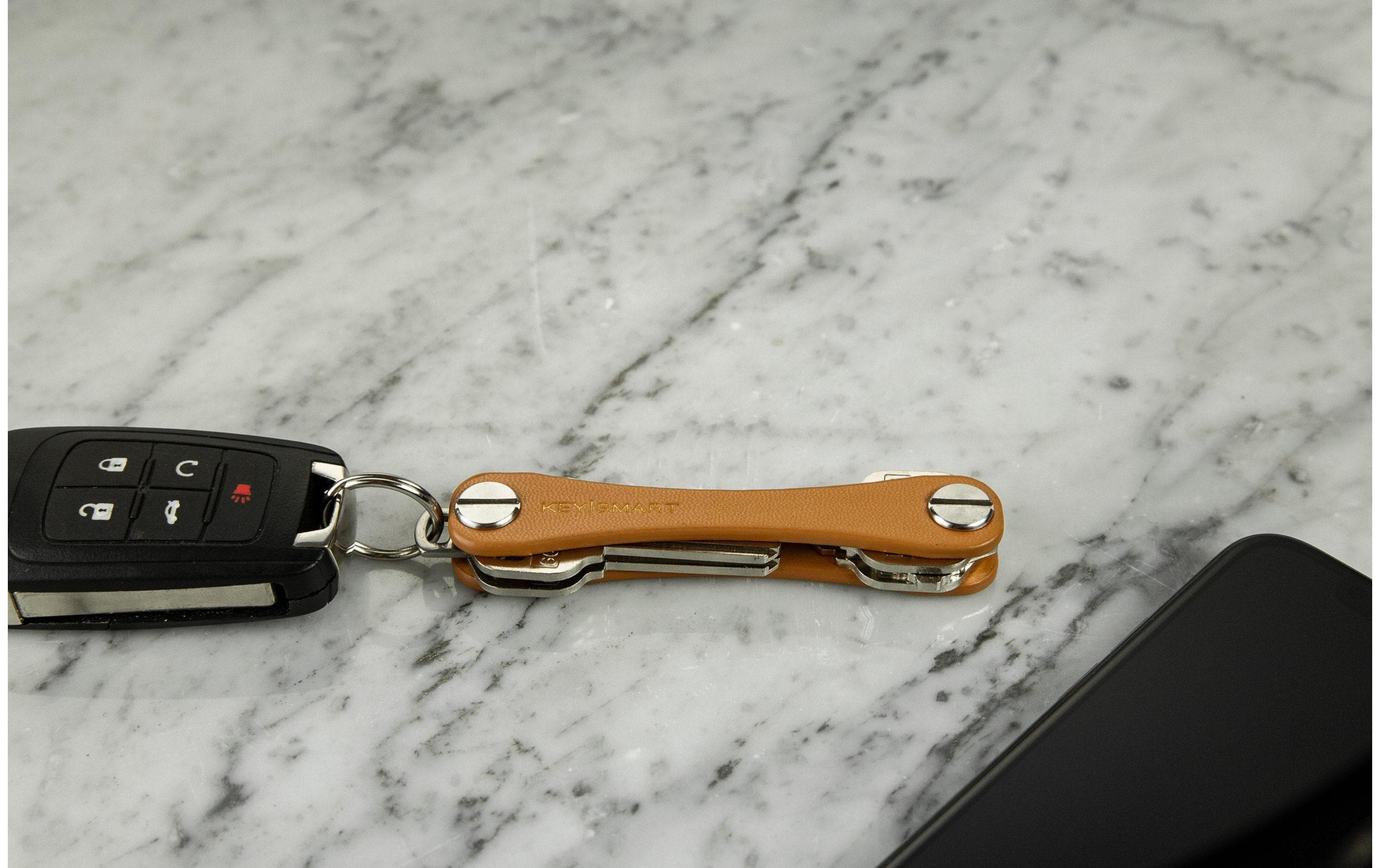 Keysmart Schlüsselhalter Leder Braun