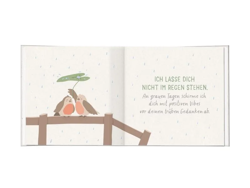Grafik Werkstatt Minibuch Bin immer für dich da!