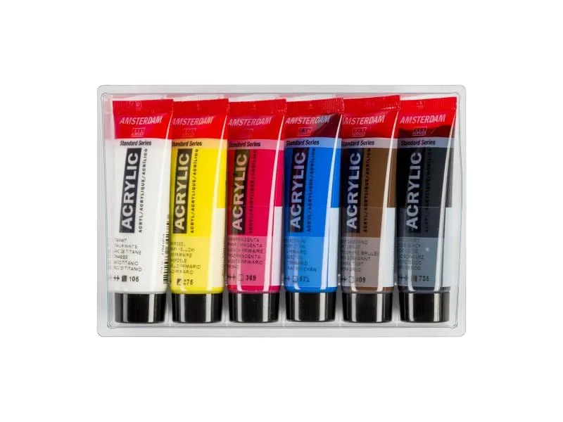 Amsterdam Acrylfarbe Primary 6 Tuben à 20 ml Amsterdam Acrylfarbe Primary 6 Tuben à 20 ml