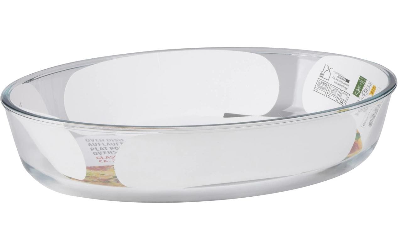 alpina Auflaufform 2.4 l Oval, Transparent