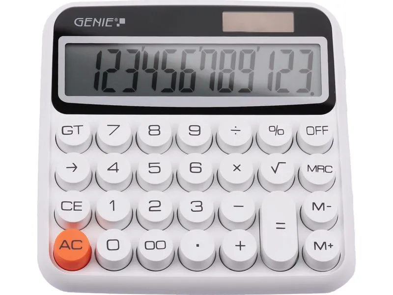 Genie Taschenrechner 612 Weiss Genie Taschenrechner 612 Weiss