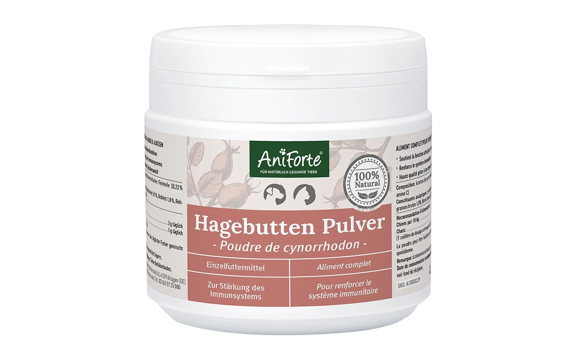 AniForte Hunde-Nahrungsergänzung Hagebutten Pulver, 250 g AniForte Hunde-Nahrungsergänzung Hagebutten Pulver, 250 g