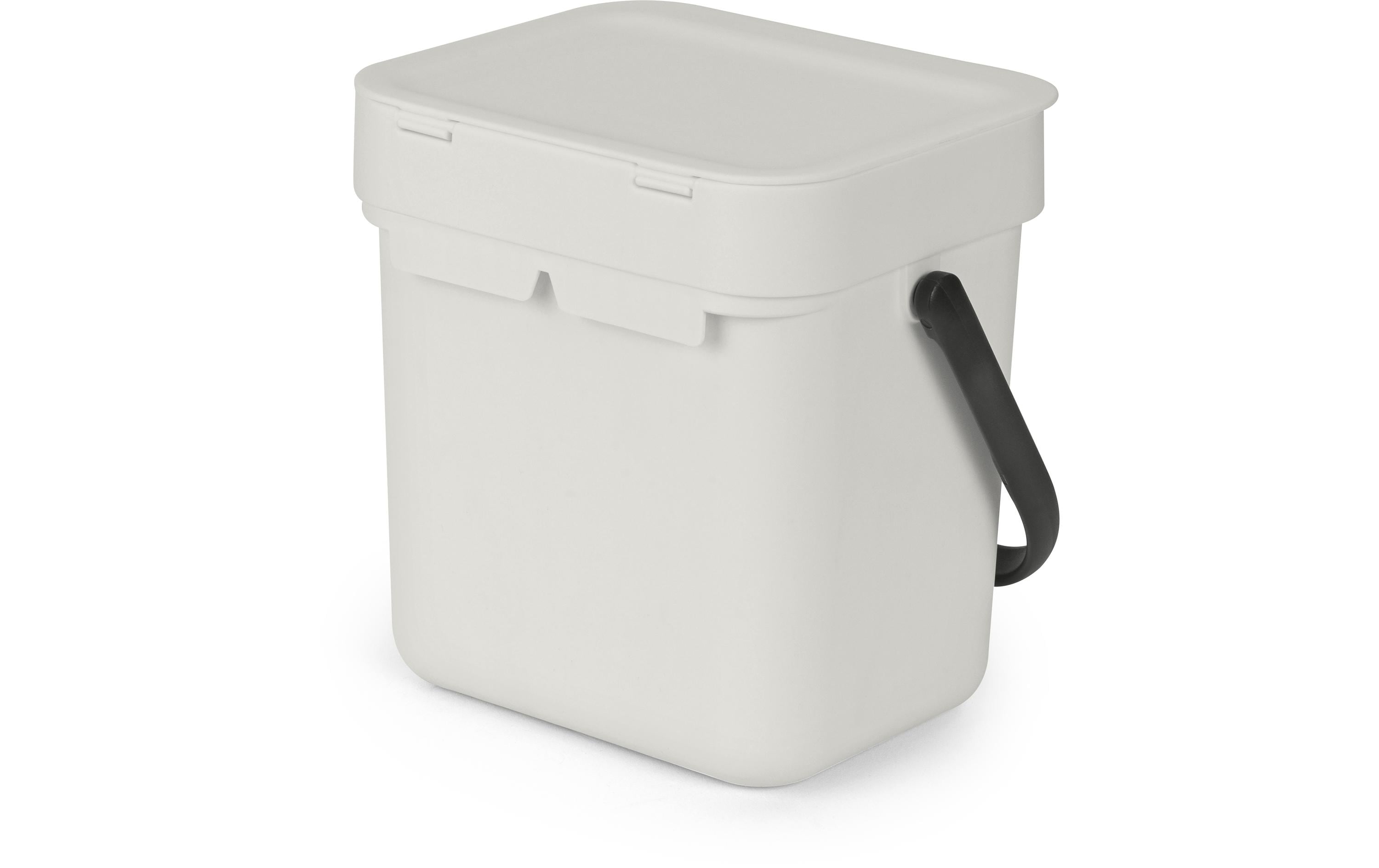 Brabantia Komposteimer Sort & Go 3 l, Hellgrau