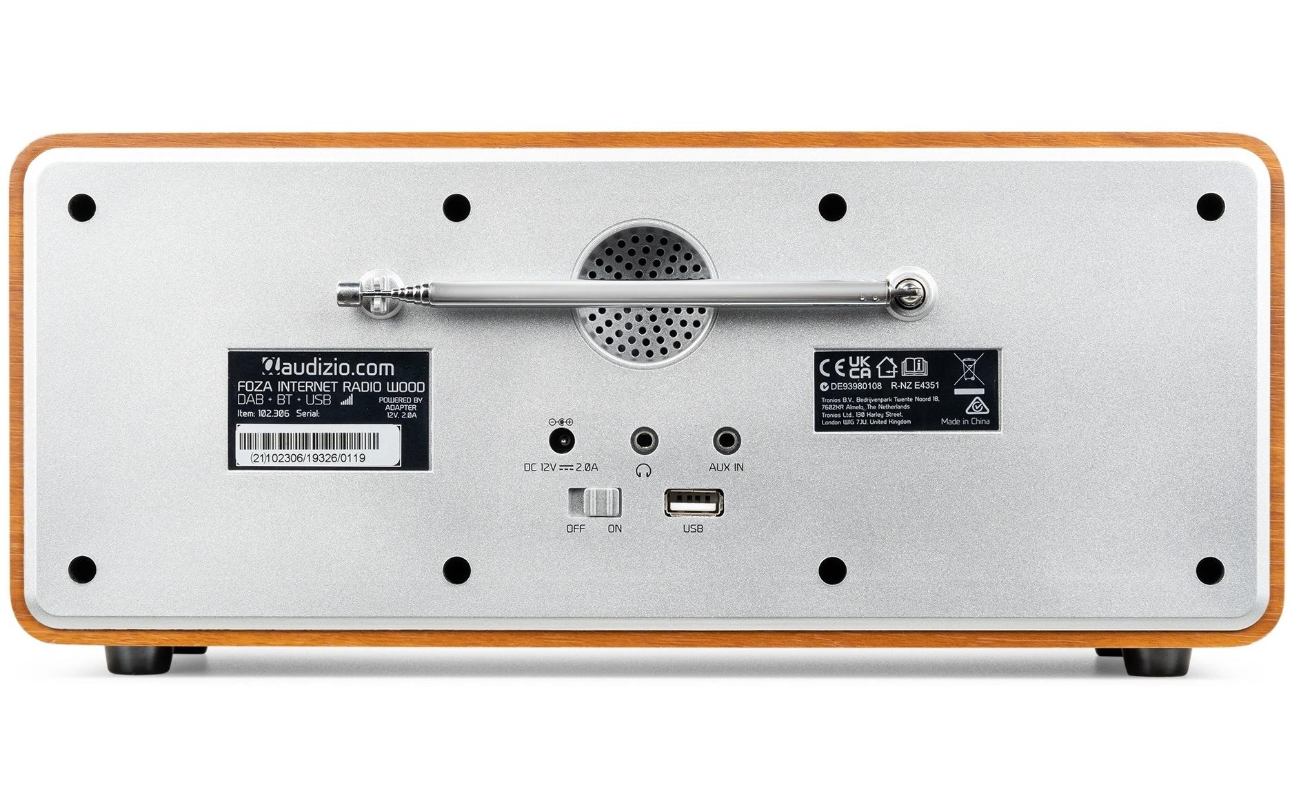 Audizio DAB+ Radio Foza Braun/Silber