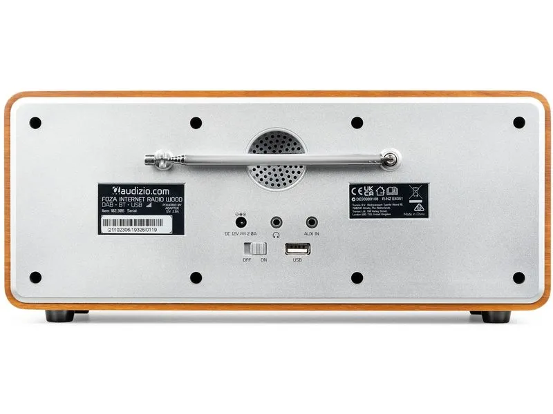 Audizio DAB+ Radio Foza Braun/Silber Audizio DAB+ Radio Foza Braun/Silber