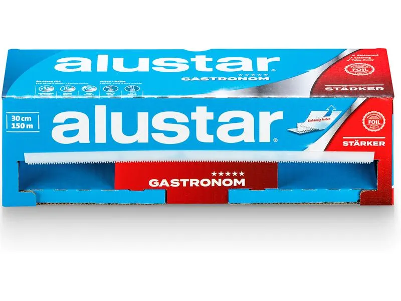 Alustar Alufolie Gastronom Profi Box 30 cm x 150 m Alustar Alufolie Gastronom Profi Box 30 cm x 150 m