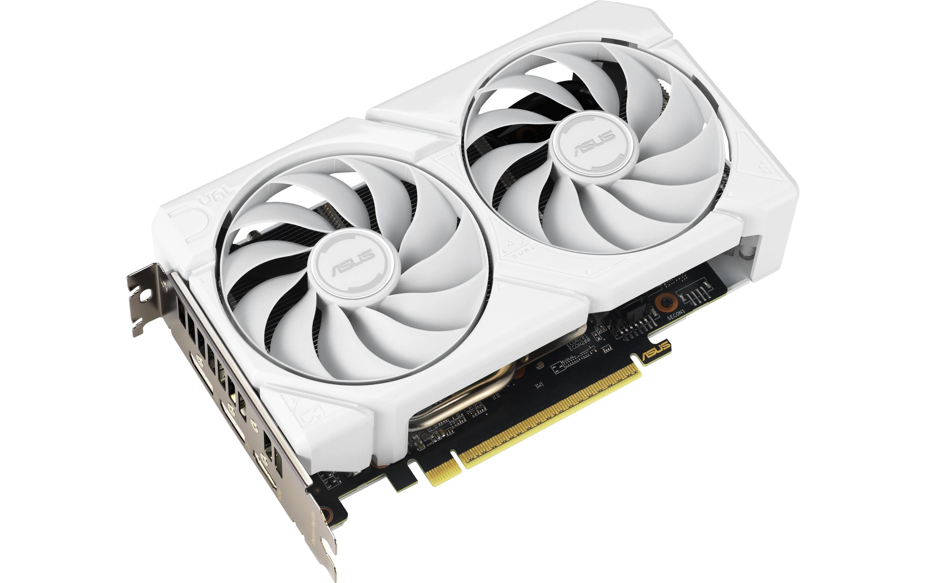 ASUS Grafikkarte Dual Radeon RX9060XT 16G Weiss