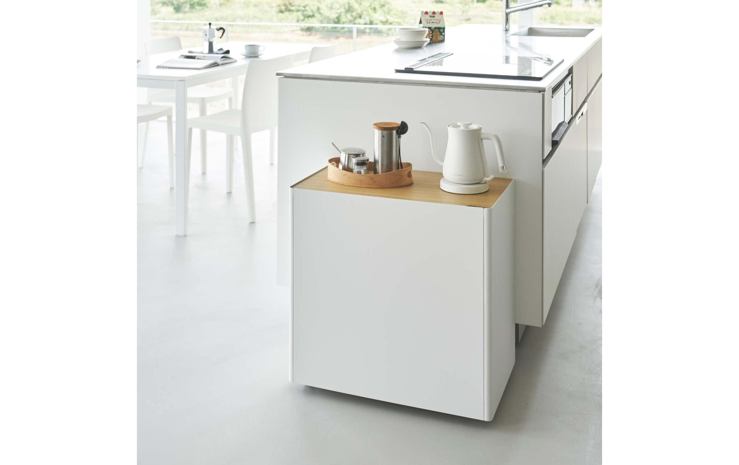 Yamazaki Servierwagen Tower 60.3 x 59 cm, Weiss